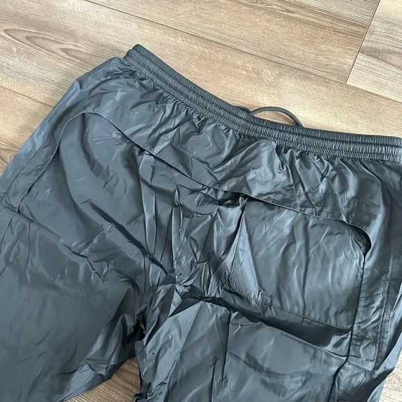 Off-White Black Joggers with Yellow Logo